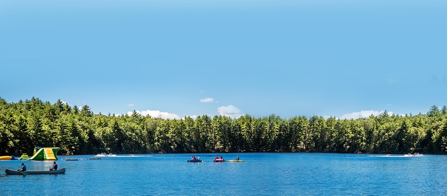 people kayaking on lake