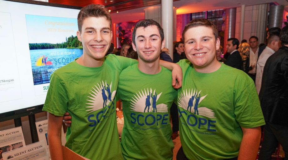 Young men attending the SCOPE Benefit