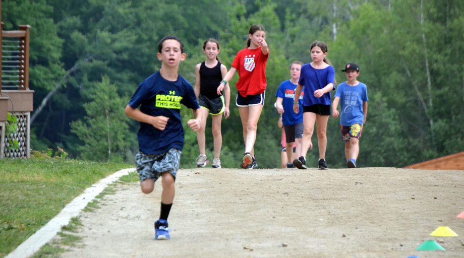 kids doing 5k walk a thon