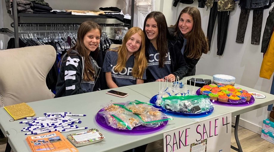Youth at a bake sale