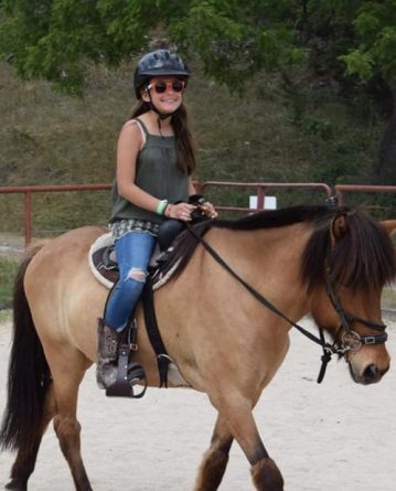 girl riding horse